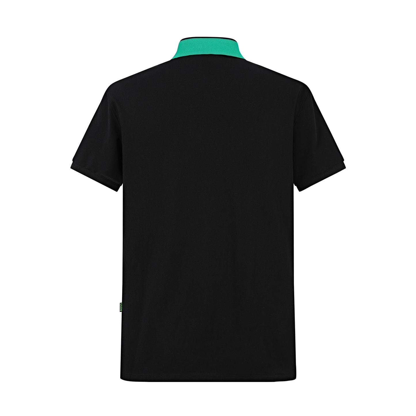 Camiseta BO213# Tipo Polo Negra Para Hombre
