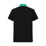 Camiseta BO213# Tipo Polo Negra Para Hombre