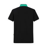 Camiseta BO213# Tipo Polo Negra Para Hombre