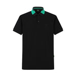 Camiseta BO213# Tipo Polo Negra Para Hombre