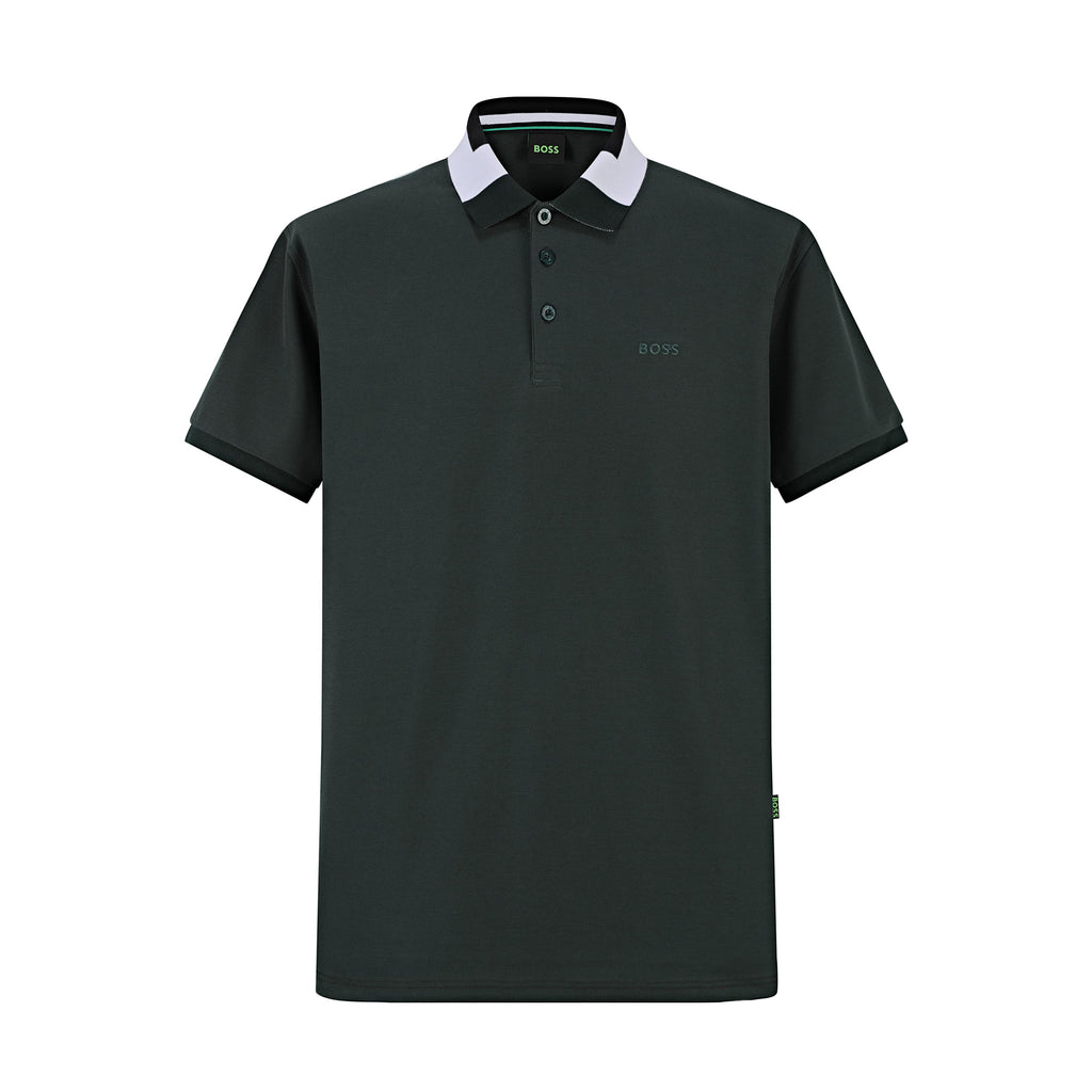 Camiseta BO213# Tipo Polo Verde Para Hombre