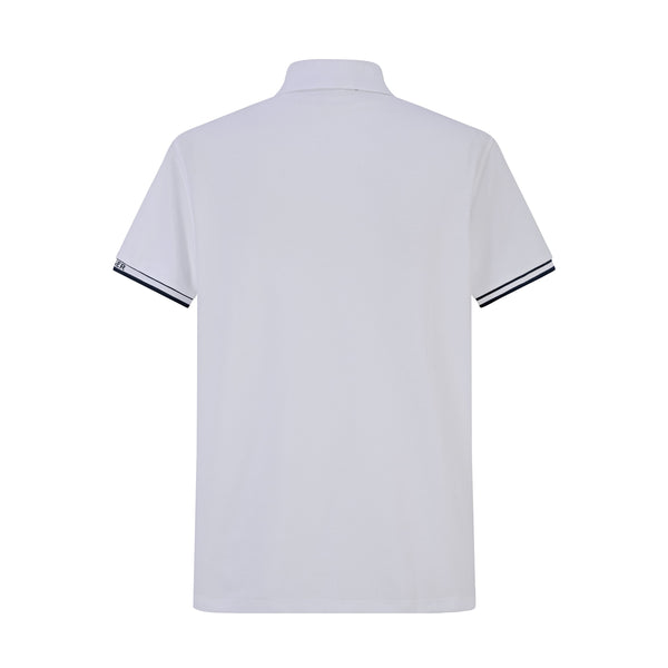 Camiseta T362-8# Tipo Polo Blanca Para Hombre