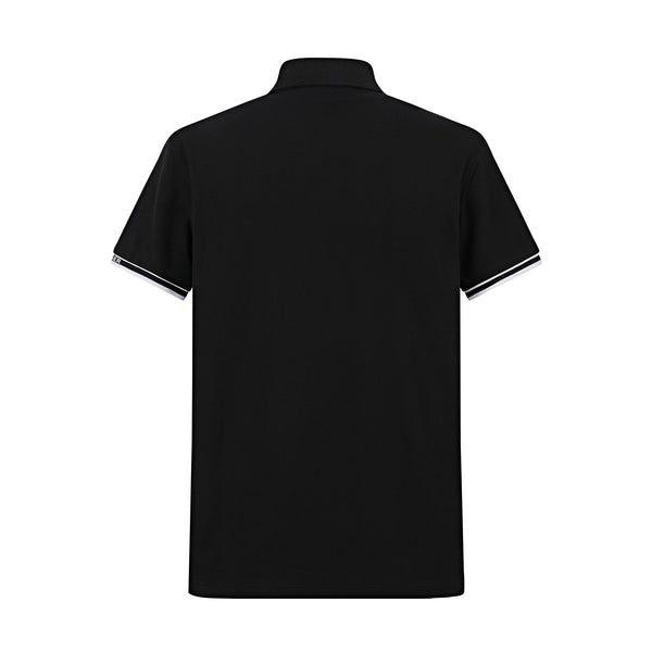 Camiseta T362-8# Tipo Polo Negra Para Hombre
