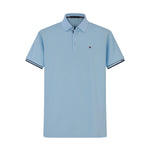 Camiseta T362-8# Tipo Polo Azul Para Hombre