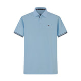 Camiseta T362-8# Tipo Polo Azul Para Hombre