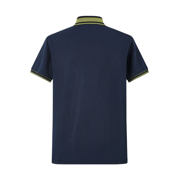 Camiseta 8285-8# Tipo Polo Azul Oscuro Para Hombre