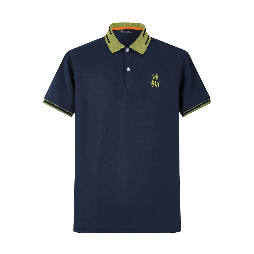 Camiseta 8285-8# Tipo Polo Azul Oscuro Para Hombre