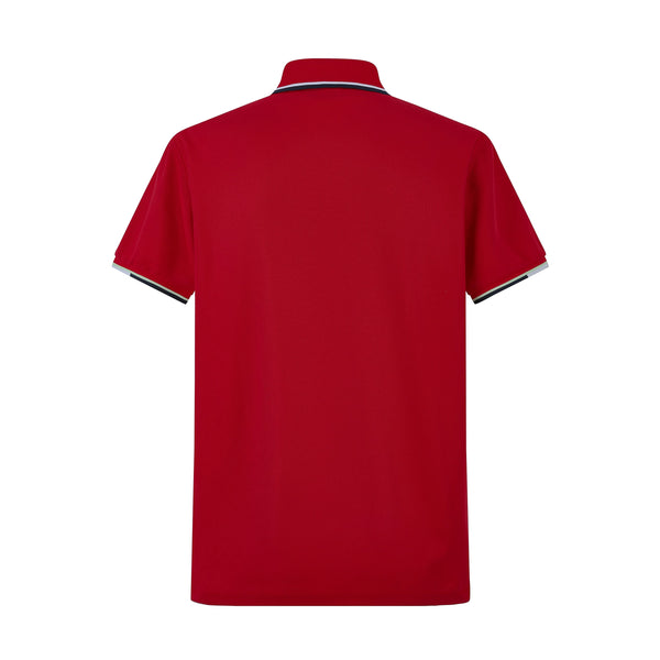 Camiseta 8287-8# Tipo Polo Roja Para Hombre