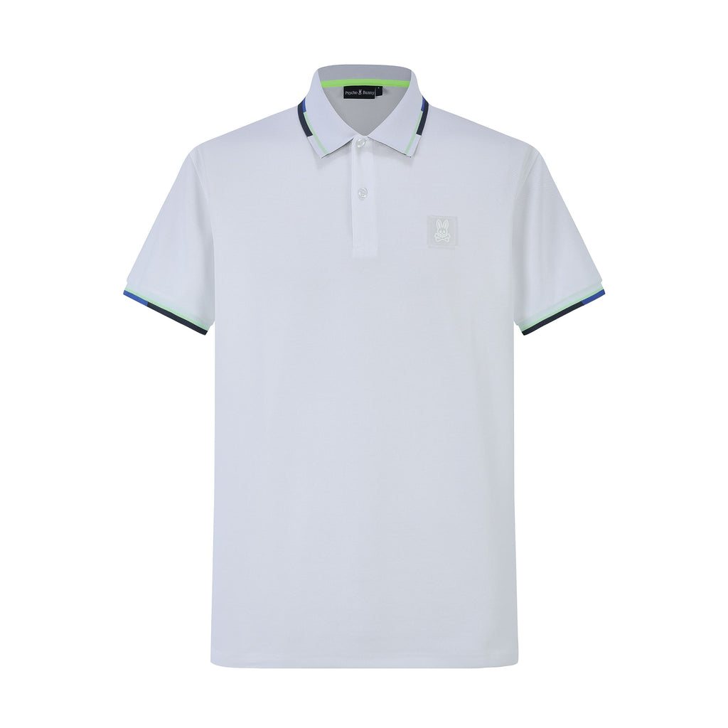 Camiseta 8287-8# Tipo Polo Blanca Para Hombre