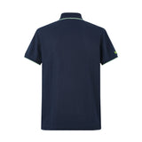 Camiseta 8284-8# Tipo Polo Azul Oscuro Para Hombre