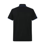 Camiseta 8284-8# Tipo Polo Negra Para Hombre