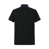 Camiseta 8284-8# Tipo Polo Negra Para Hombre