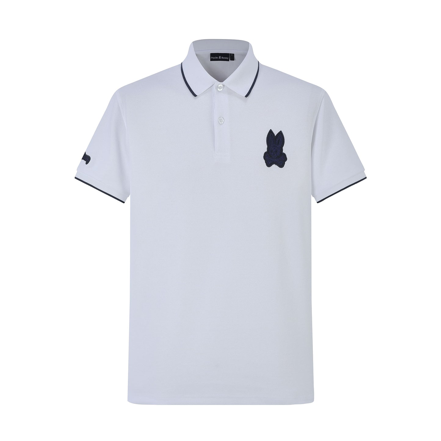 Camiseta 8284-8# Tipo Polo Blanca Para Hombre