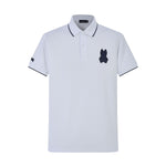 Camiseta 8284-8# Tipo Polo Blanca Para Hombre