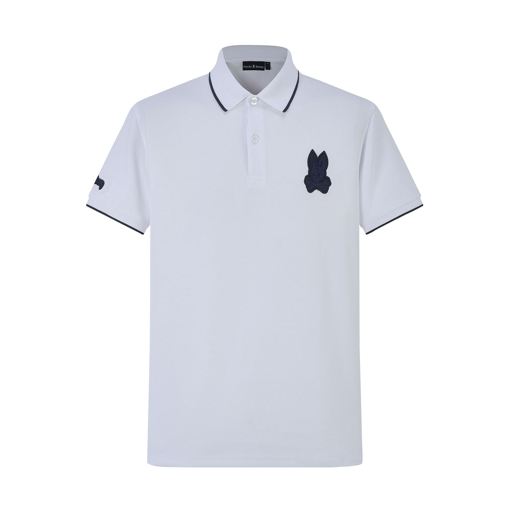 Camiseta 8284-8# Tipo Polo Blanca Para Hombre