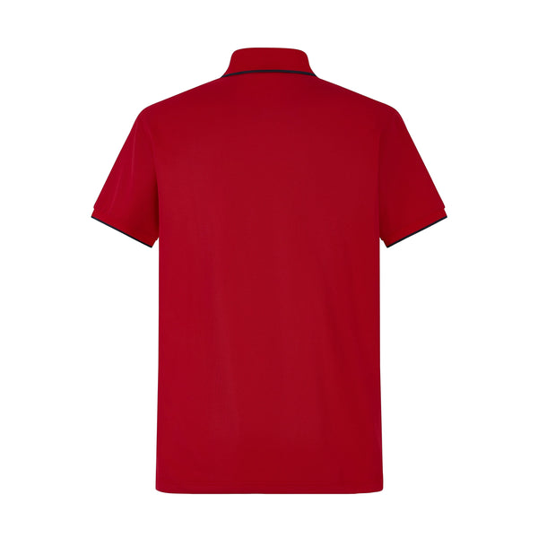 Camiseta 8284-8# Tipo Polo Roja Para Hombre