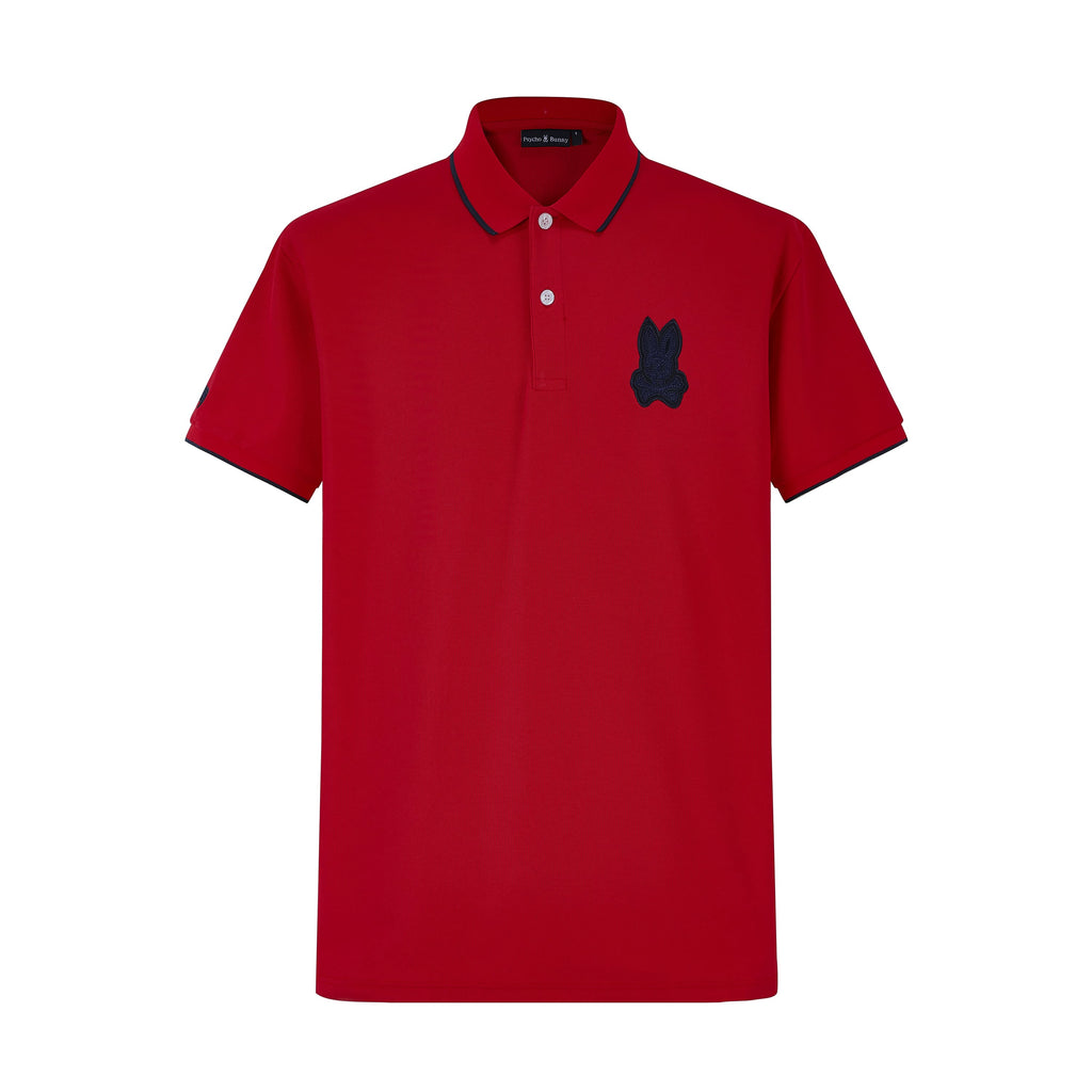 Camiseta 8284-8# Tipo Polo Roja Para Hombre