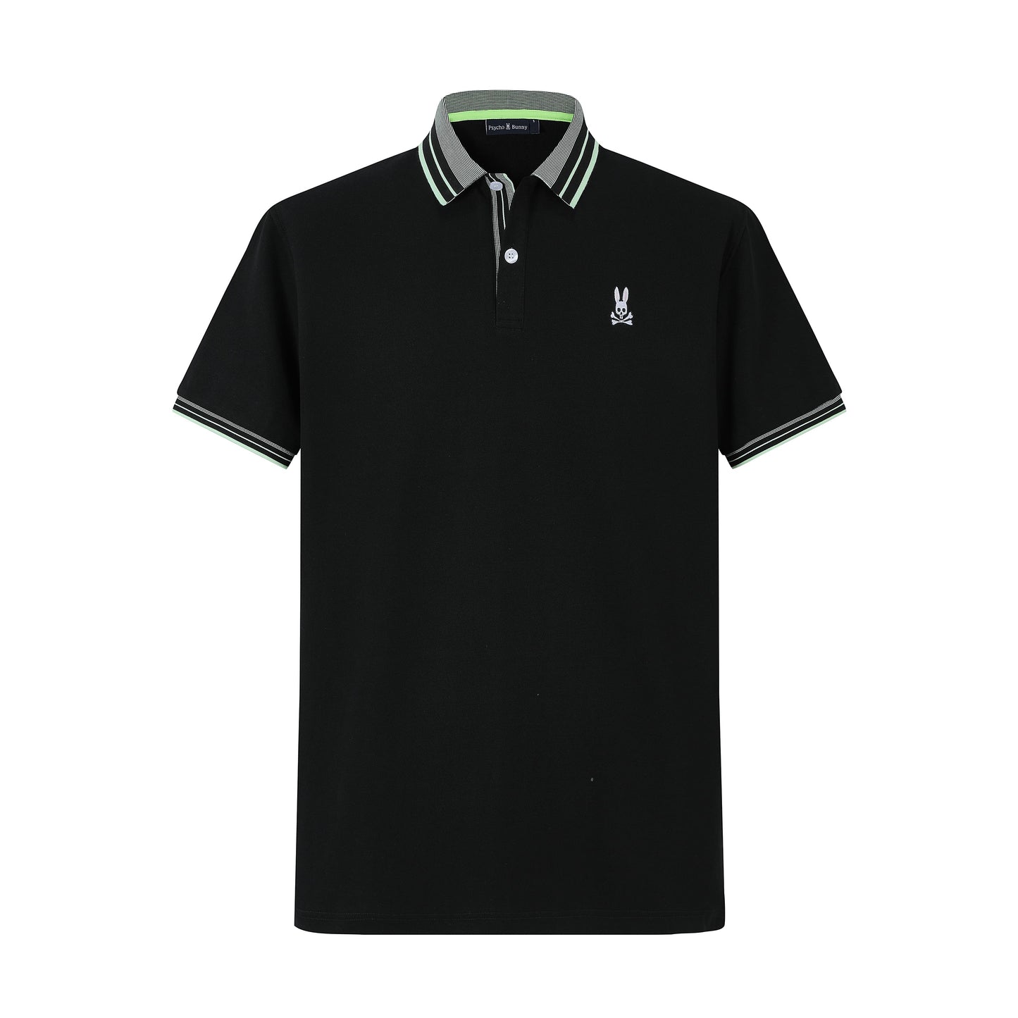 Camiseta 8286-8# Tipo Polo Negra Para Hombre