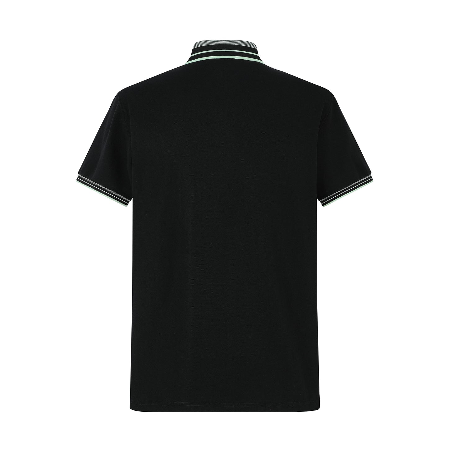 Camiseta 8286-8# Tipo Polo Negra Para Hombre