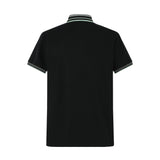 Camiseta 8286-8# Tipo Polo Negra Para Hombre
