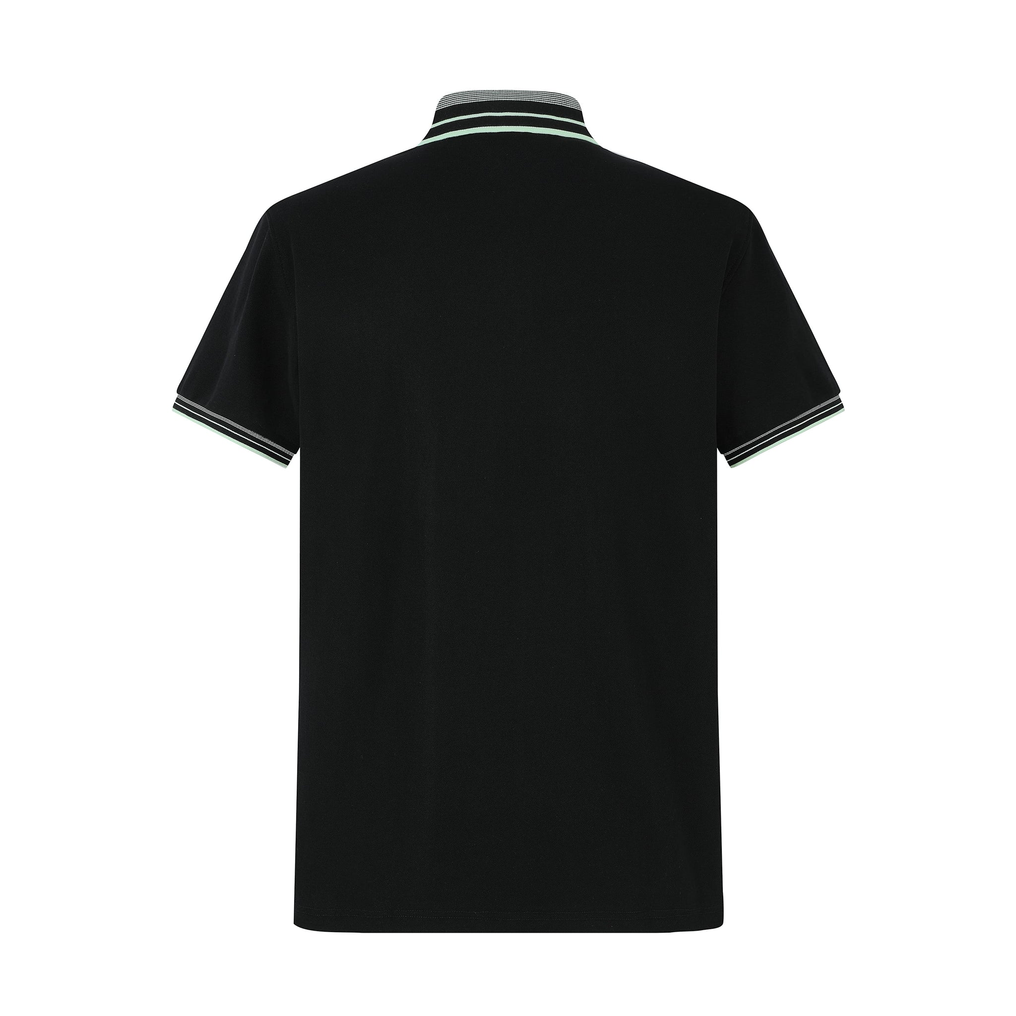 Camiseta 8286-8# Tipo Polo Negra Para Hombre