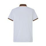 Camiseta 8286-8# Tipo Polo Blanca Para Hombre
