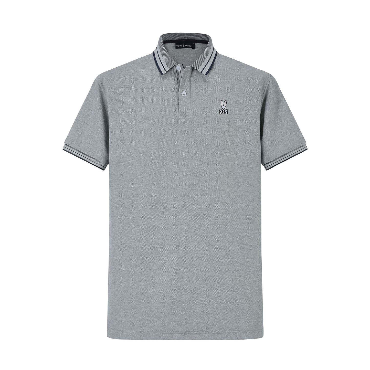 Camiseta 8286-8# Tipo Polo Gris Para Hombre