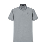 Camiseta 8286-8# Tipo Polo Gris Para Hombre