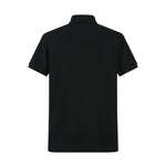 Camiseta T369-8# Tipo Polo Negra Para Hombre