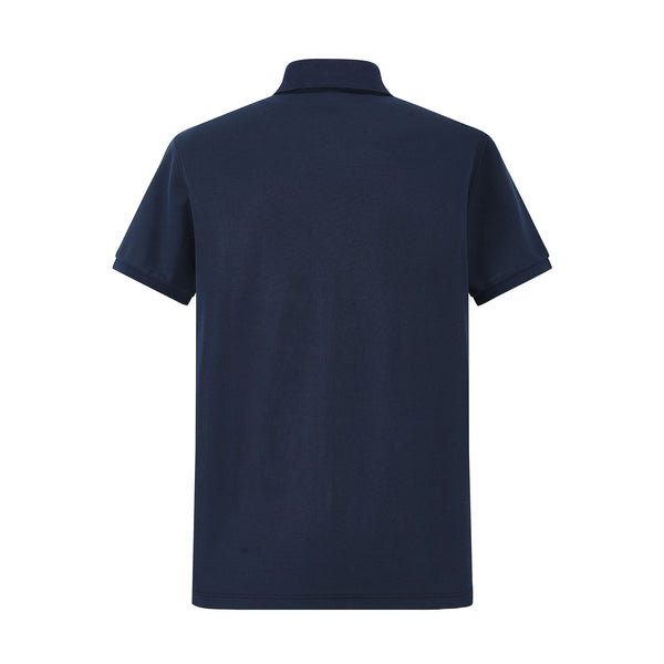 Camiseta T369-8# Tipo Polo Azul Oscuro Para Hombre