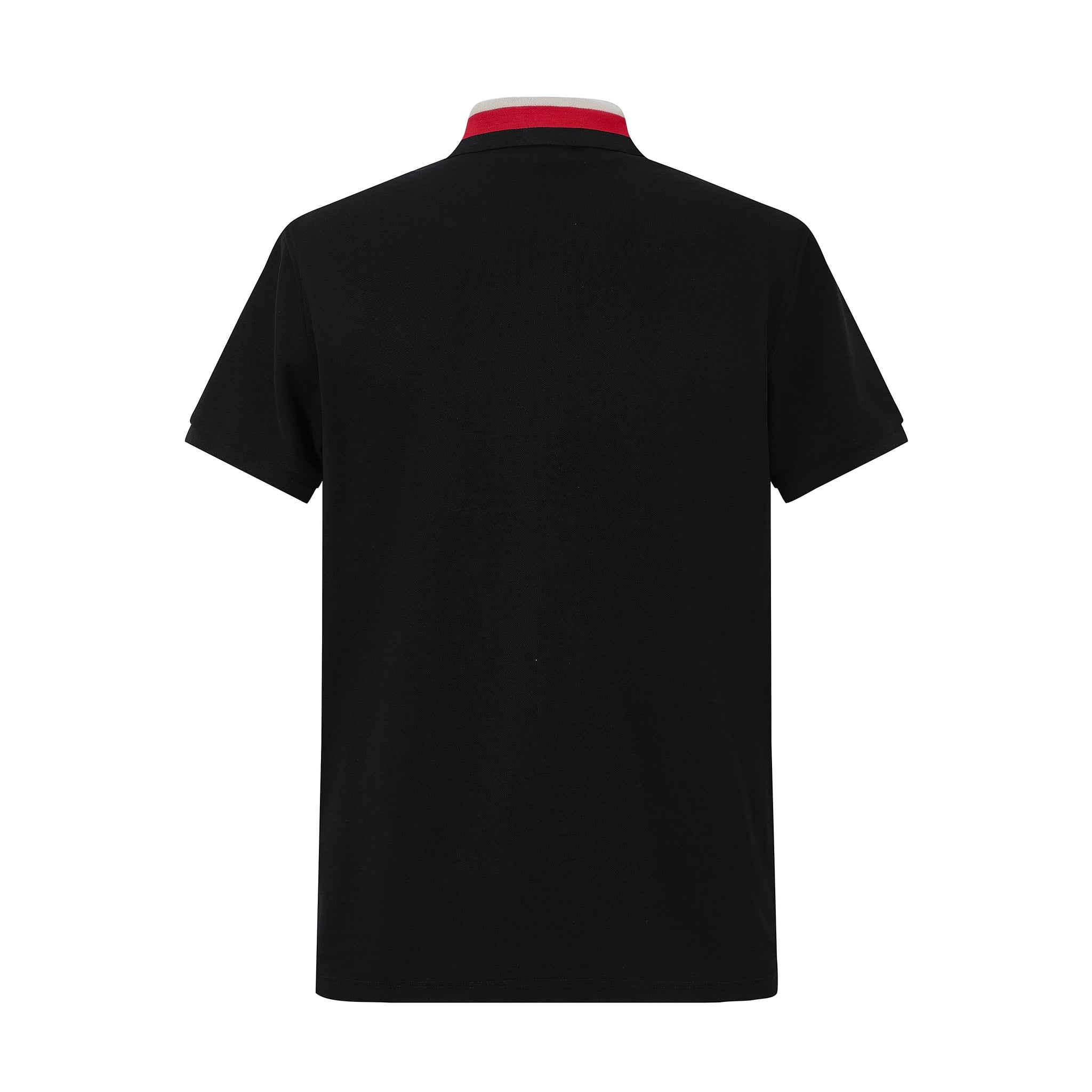 Camiseta 13616# Tipo Polo Negra Para Hombre