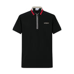 Camiseta 13616# Tipo Polo Negra Para Hombre