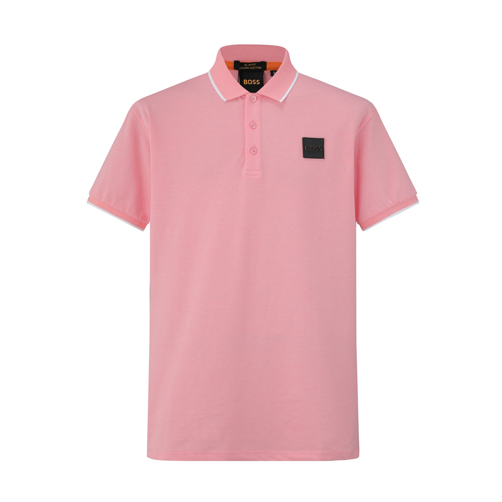 Camiseta 58207 Tipo Polo Rosa Para hombre