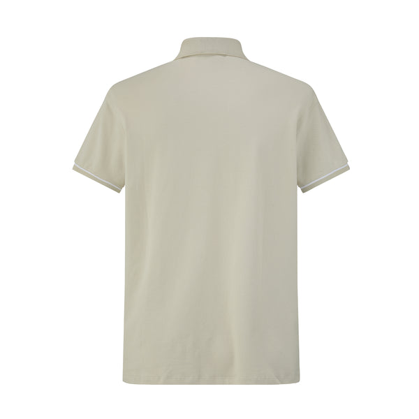 Camiseta 58202 Tipo Polo Beige Para Hombre