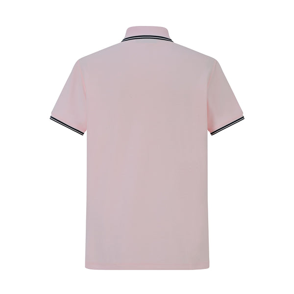 Camiseta 22339# Tipo Polo Rosa Para Hombre