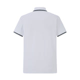 Camiseta 22339# Tipo Polo Blanca Para Hombre