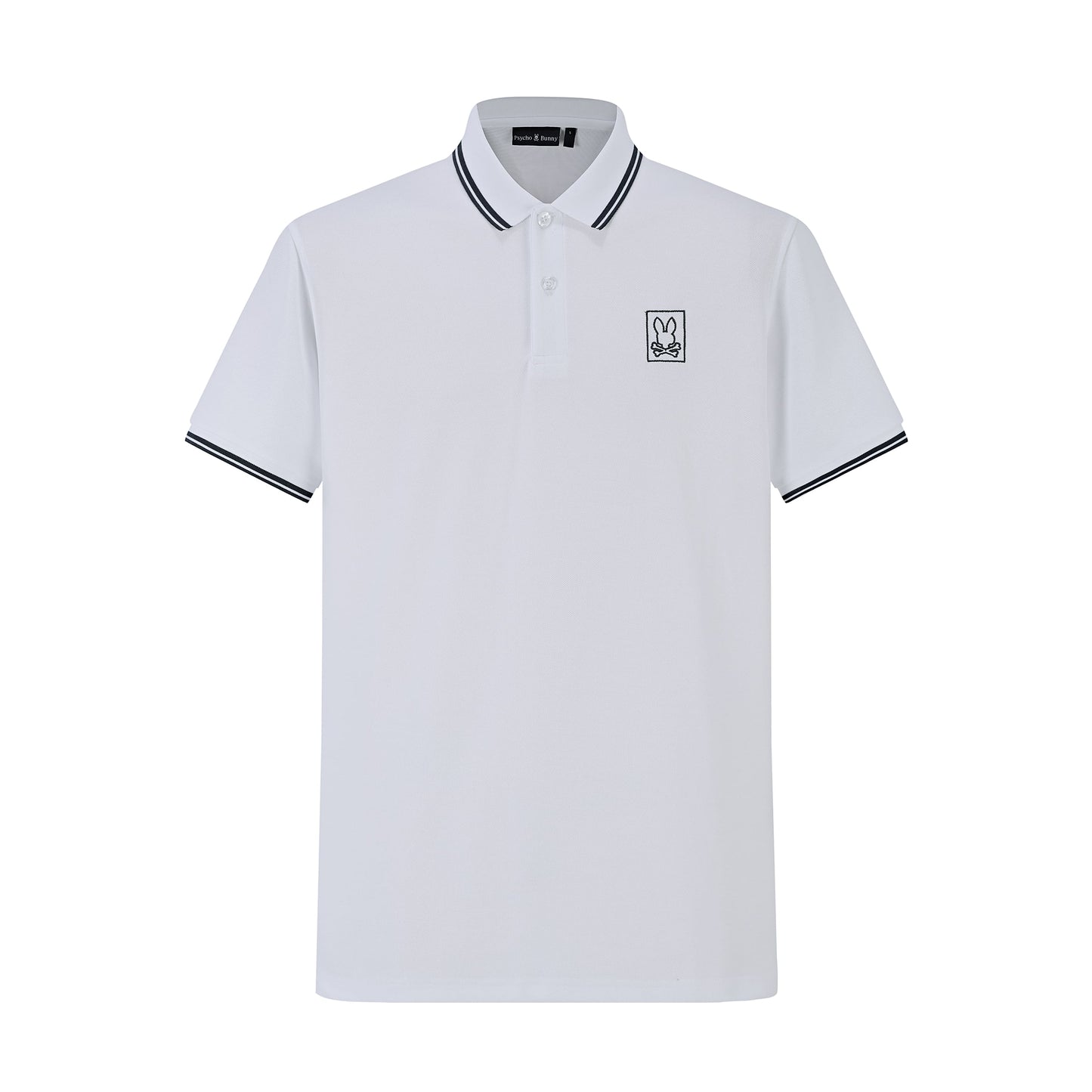 Camiseta 22339# Tipo Polo Blanca Para Hombre