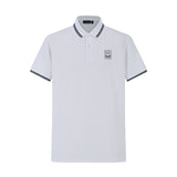 Camiseta 22339# Tipo Polo Blanca Para Hombre