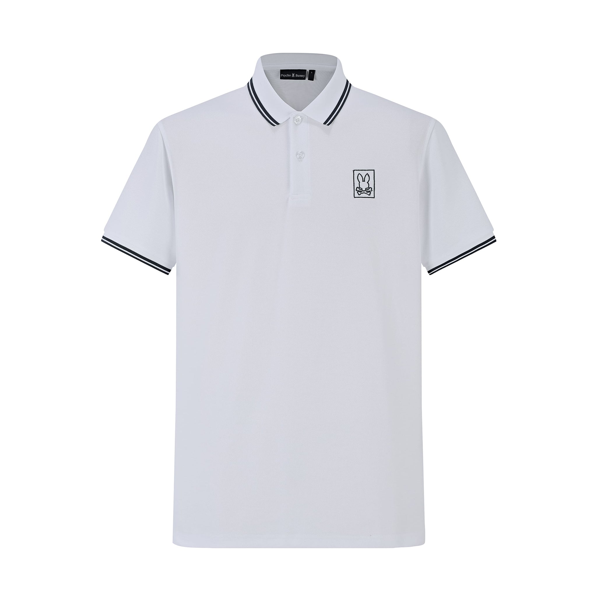 Camiseta 22339# Tipo Polo Blanca Para Hombre