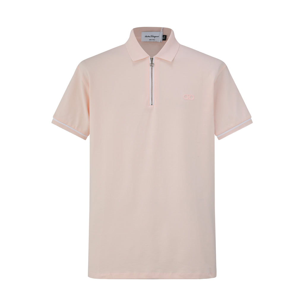 Camiseta 58202 Tipo Polo Rosa Para Hombre