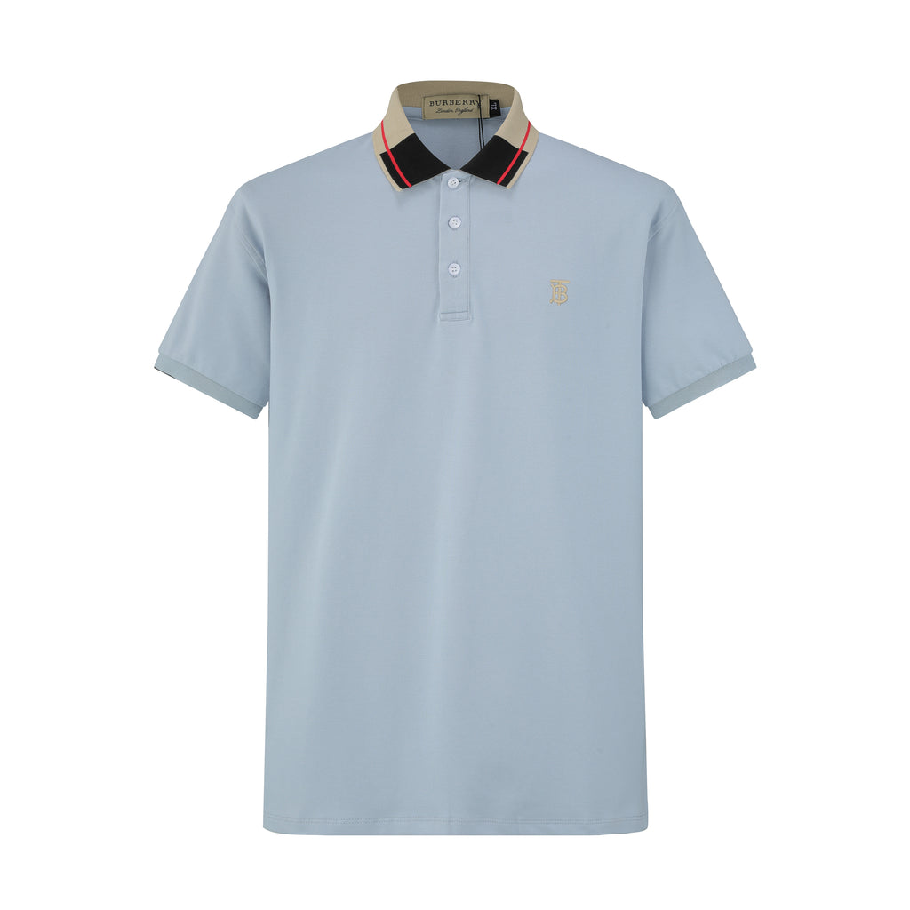 Camiseta 58209 Tipo Polo Azul Para Hombre