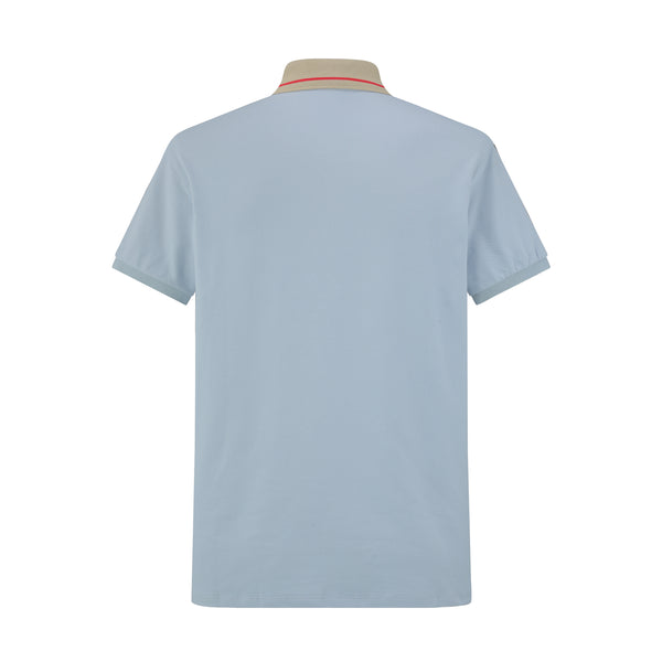 Camiseta 58209 Tipo Polo Azul Para Hombre