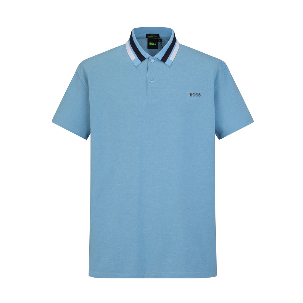 Camiseta 58175 Tipo Polo Azul Para Hombre