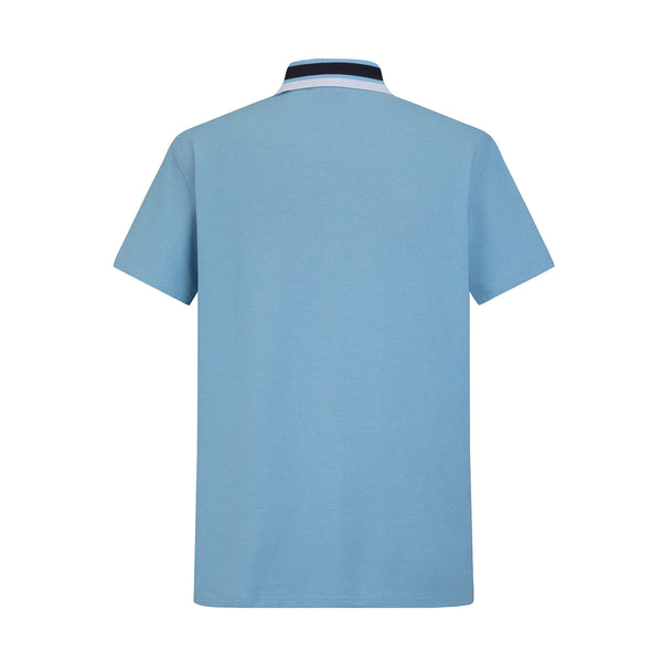 Camiseta 58175 Tipo Polo Azul Para Hombre