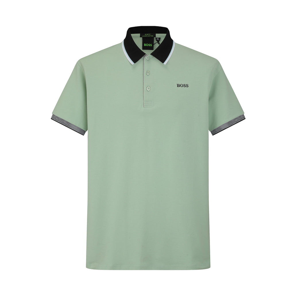 Camiseta 58169 Tipo Polo Verde Claro Para Hombre