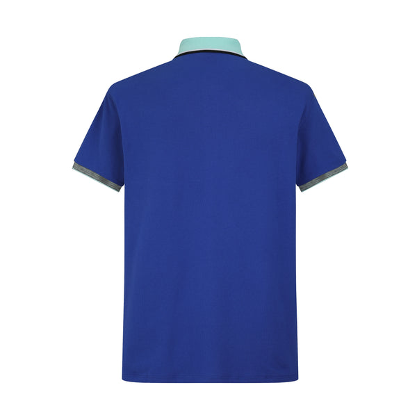 Camiseta 58169 Tipo Polo Azul Para Hombre