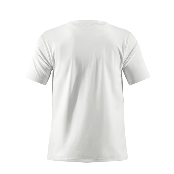 Camiseta 166068 Básica Estampada Blanca Para Hombre