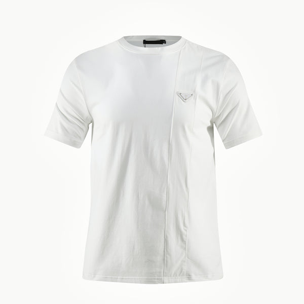 Camiseta 166066 Básica Estampada Blanca Para Hombre