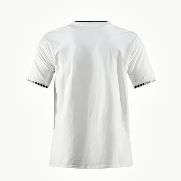 Camiseta 166055 Básica Estampada Blanca Para Hombre