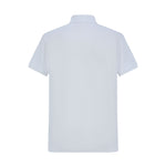 Camiseta 13614# Tipo Polo Blanca Para Hombre